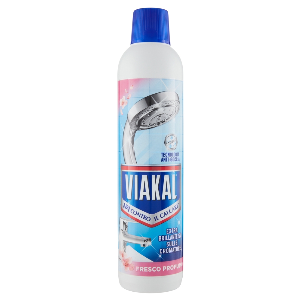 Viakal Detersivo Anticalcare Bagno e Cucina Fresco Profumo Liquido 630 ml